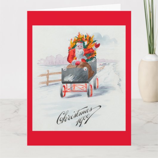 Carte Illustration de Noël Clause Holiday (Devant)