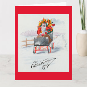 Carte Illustration de Noël Clause Holiday
