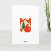 Carte Illustration de Noël vintage (Dos)