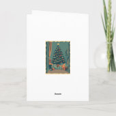 Carte Illustration de Noël vintage (Dos)