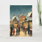 Carte Illustration de Noël Vintage (Devant)