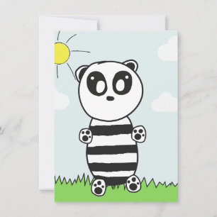 Carte Illustration de Panda Mignon