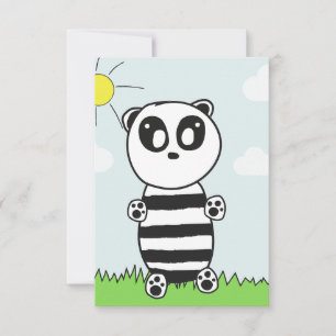 Carte Illustration de Panda Mignon