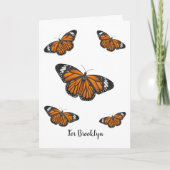 Carte Illustration de papillon monarque (Devant)