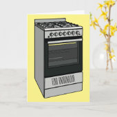 Carte Illustration de poêle électrique (Fleur jaune)