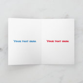 Carte Illustration de requin de Noël drôle en style cart (Intérieur)