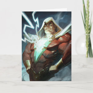 Carte Illustration de Shazam en crise infinie