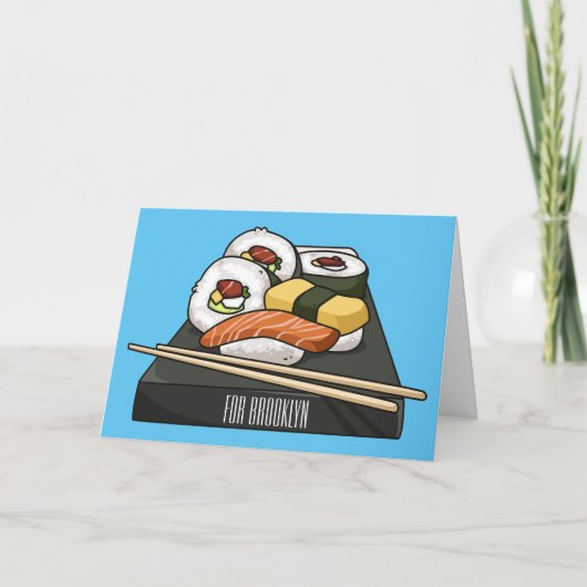 Carte Illustration de sushi (Devant)