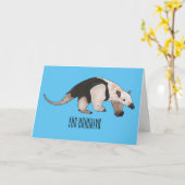 Carte Illustration de Tamandua (Fleur jaune)