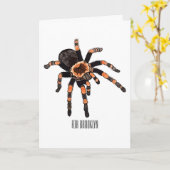 Carte Illustration de Tarantula (Fleur jaune)