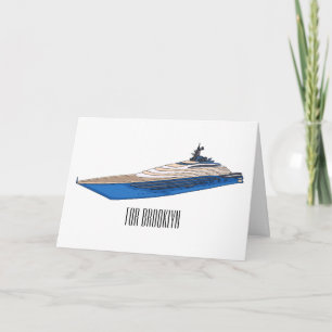 Carte Illustration de yacht