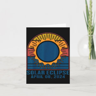 Carte Illustration d'éclipse solaire totale