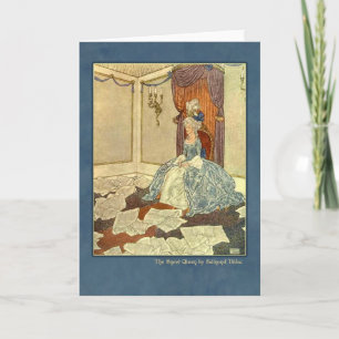 Carte Illustration d'Edmund Dulac de la reine de neige