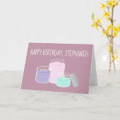 Carte Illustration des bougies parfumées Anniversaire (Fleur jaune)