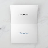 Carte Illustration d'oiseau de grue bleue (Intérieur)