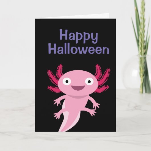 Carte Illustration drôle Axolotl (Devant)