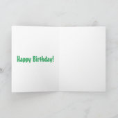 Carte Illustration drôle de pigeon curieux (Intérieur)