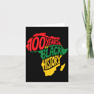 Carte Illustration du 100e mois de l'histoire des Noirs