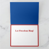 Carte Illustration du 4 juillet de l'aigle de la liberté (Intérieur)