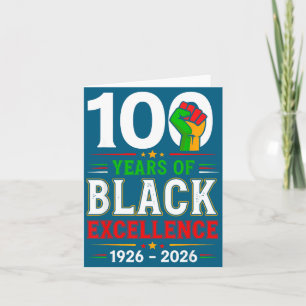 Carte Illustration du centenaire de l'excellence noire 1