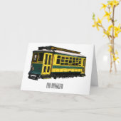 Carte Illustration du chariot Mata (Fleur jaune)