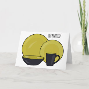 Carte Illustration du jeu de produits de table