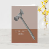 Carte Illustration du marteau de café (Fleur jaune)