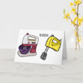 Carte Illustration du mixer (Fleur jaune)