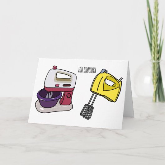 Carte Illustration du mixer (Devant)