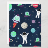 Carte Illustration du Motif spatial (Devant / Derrière)