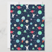 Carte Illustration du Motif spatial (Dos)