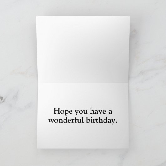 Carte Illustration du papillon d'été Joyeux anniversaire (Intérieur)