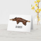 Carte Illustration du rôti de porc / rôti de porc (Fleur jaune)