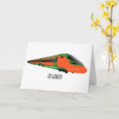 Carte Illustration du train à balles (Fleur jaune)