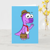 Carte Illustration D'Un Homme D'Affaires Pachycéphalosau (Fleur jaune)