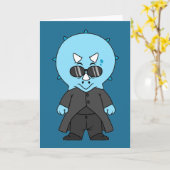 Carte Illustration D'Une Matrice Tricératops. (Fleur jaune)