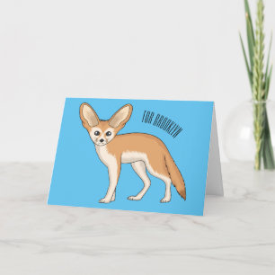 Carte Illustration Fennec fox
