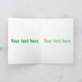 Carte Illustration humoristique joyeuse de Cute zucchini (Intérieur)