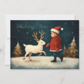 Carte Illustration Jeune Bébé Reindeer (Devant)