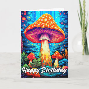 Carte Illustration majestueuse du champignon forestier