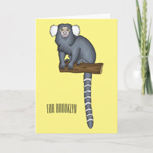 Carte Illustration marmoset commune