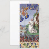 Carte Illustration médiévale de saint Bernard de Clairva (Devant / Derrière)