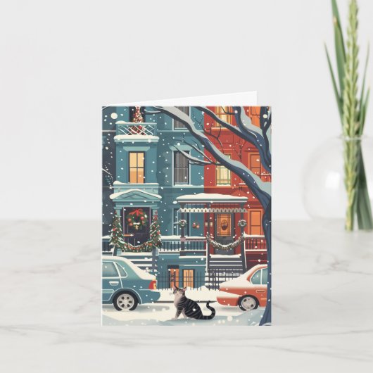 Carte Illustration New York City retro (Devant)