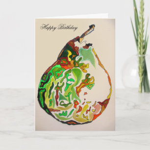 Carte illustration originale de l'aquarelle de l'art de 