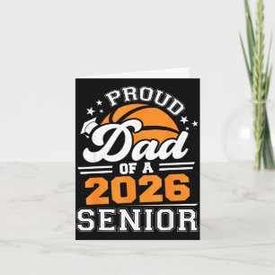 Carte Illustration Papa fier Basket-ball Senior 2026