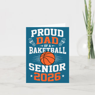 Carte Illustration Papa fier de Basketball Senior 2026