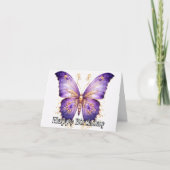 Carte Illustration papillon gothique Joyeux Anniversaire (Devant)