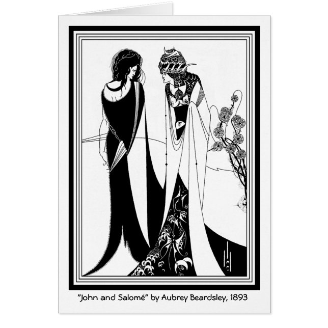 Carte : Illustration par Aubrey Beardsley (Devant)