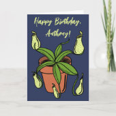 Carte Illustration personnalisée de plante Nepenthes Pit (Devant)