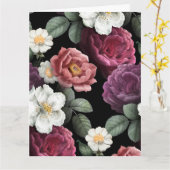Carte Illustration Rose vintage (Fleur jaune)